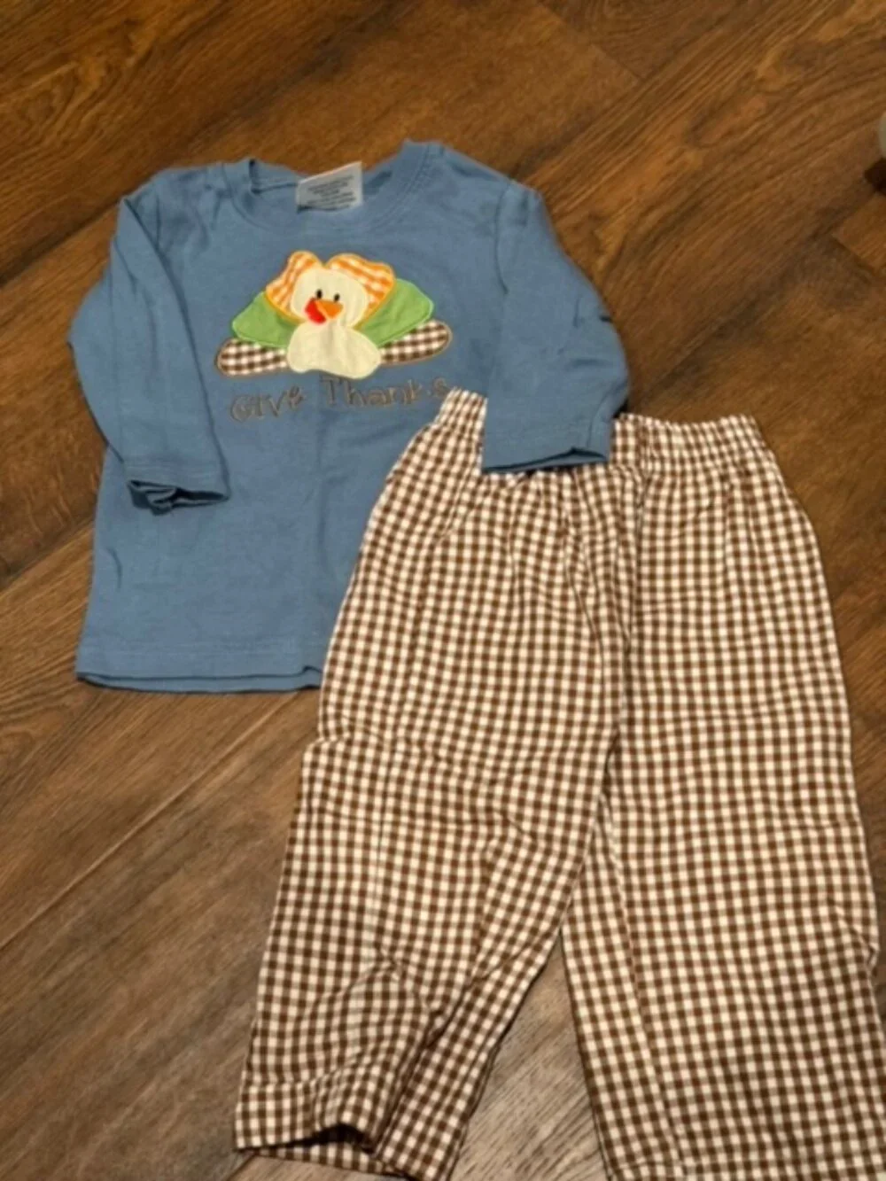 Give Thanks Turkey/ Thanksgiving pant set